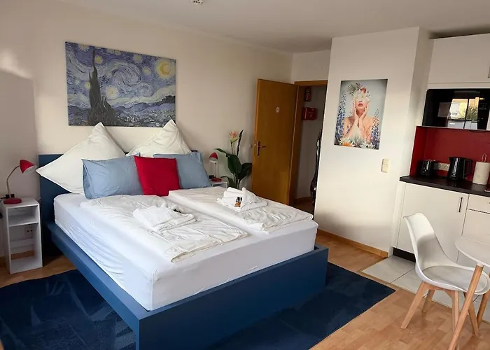 Lägenhet Dutti's - Wohlfuehl-studio, Kueche, Stellplatz, Self-check-in, Garten