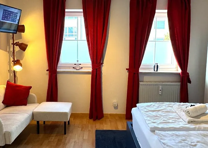 Dutti's - Wohlfuehl-studio, Kueche, Stellplatz, Self-check-in, Garten Lägenhet *